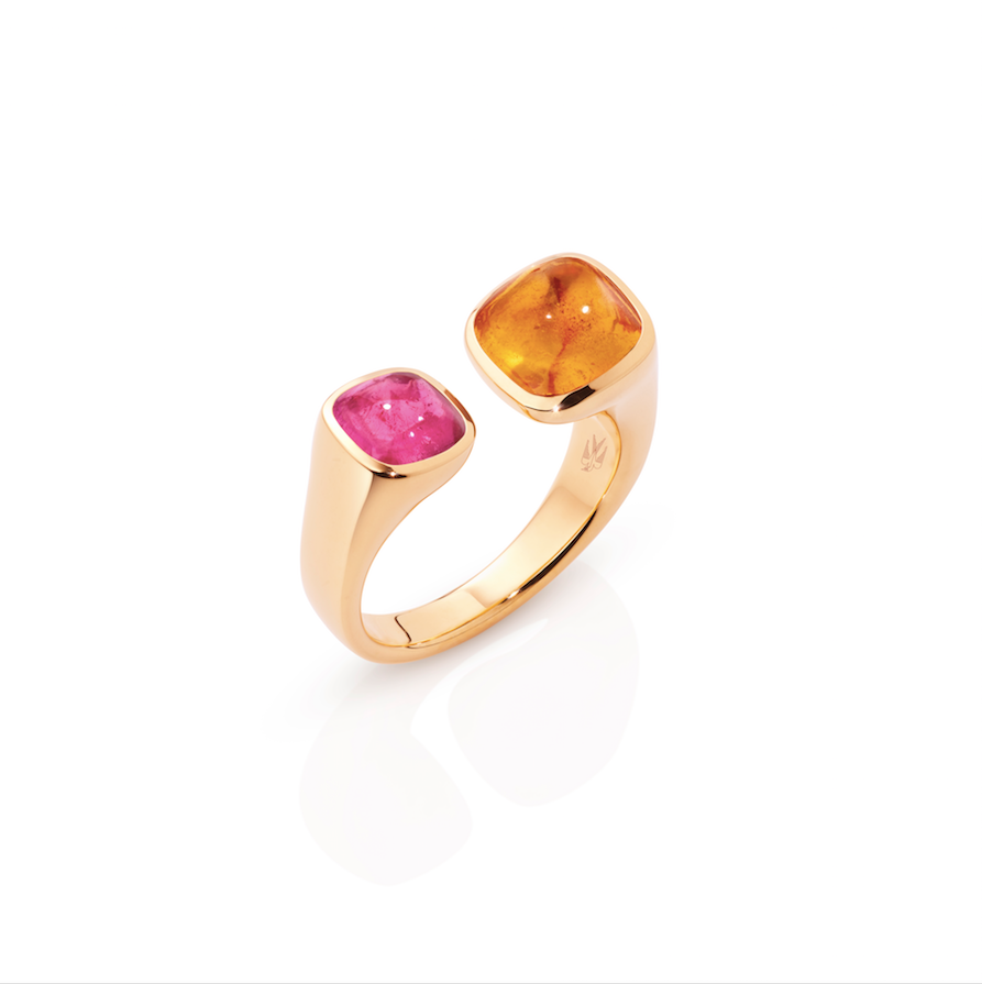 Anna Harmony (Turmalin Pink und Mandarin Granat)