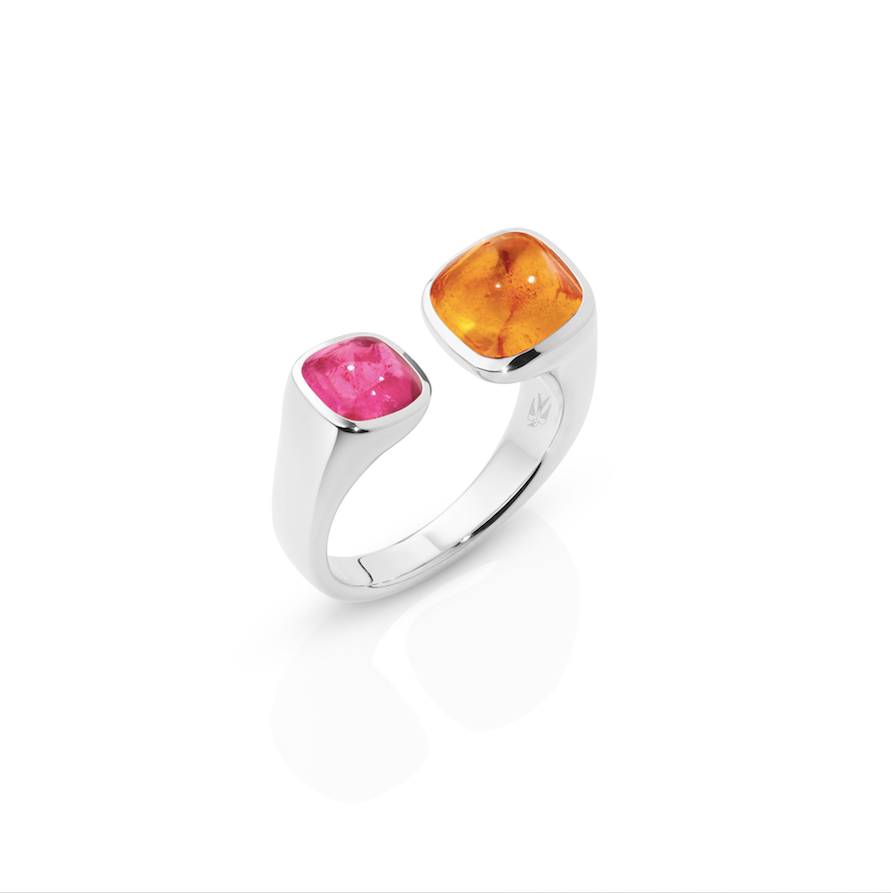 Anna Harmony (Turmalin Pink und Mandarin Granat)