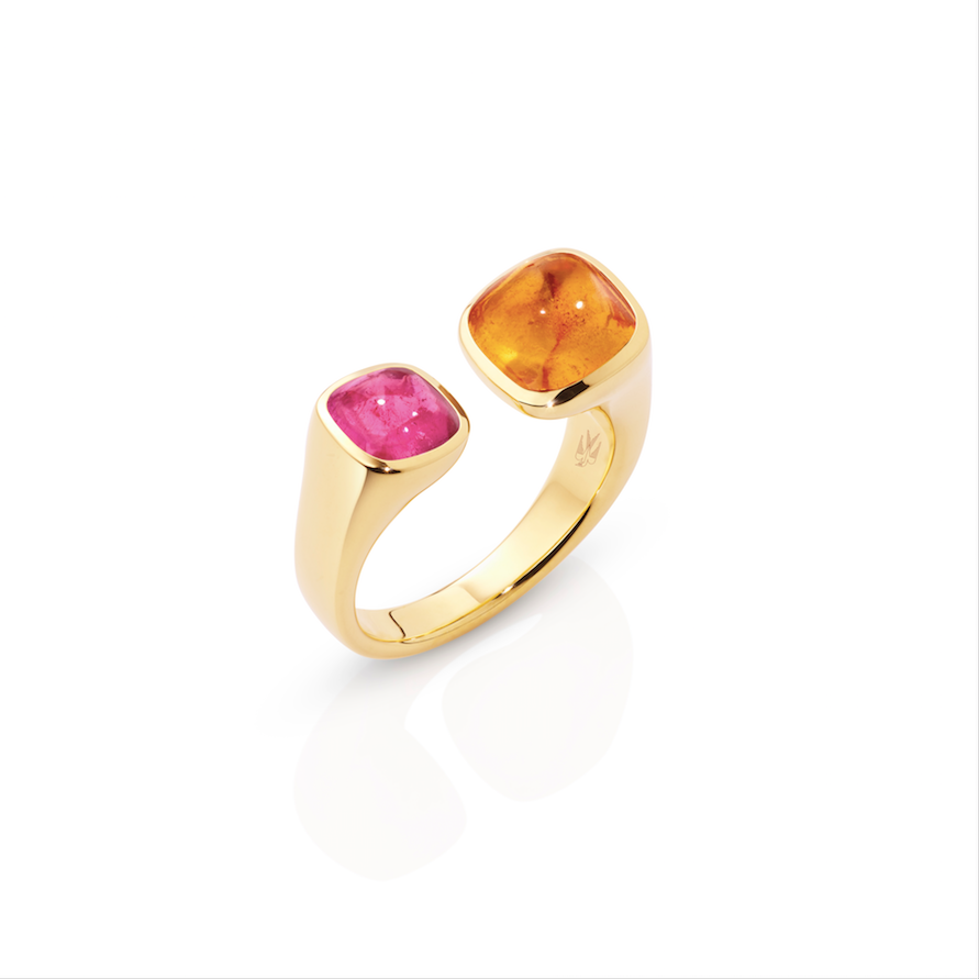 Anna Harmony (Turmalin Pink und Mandarin Granat)