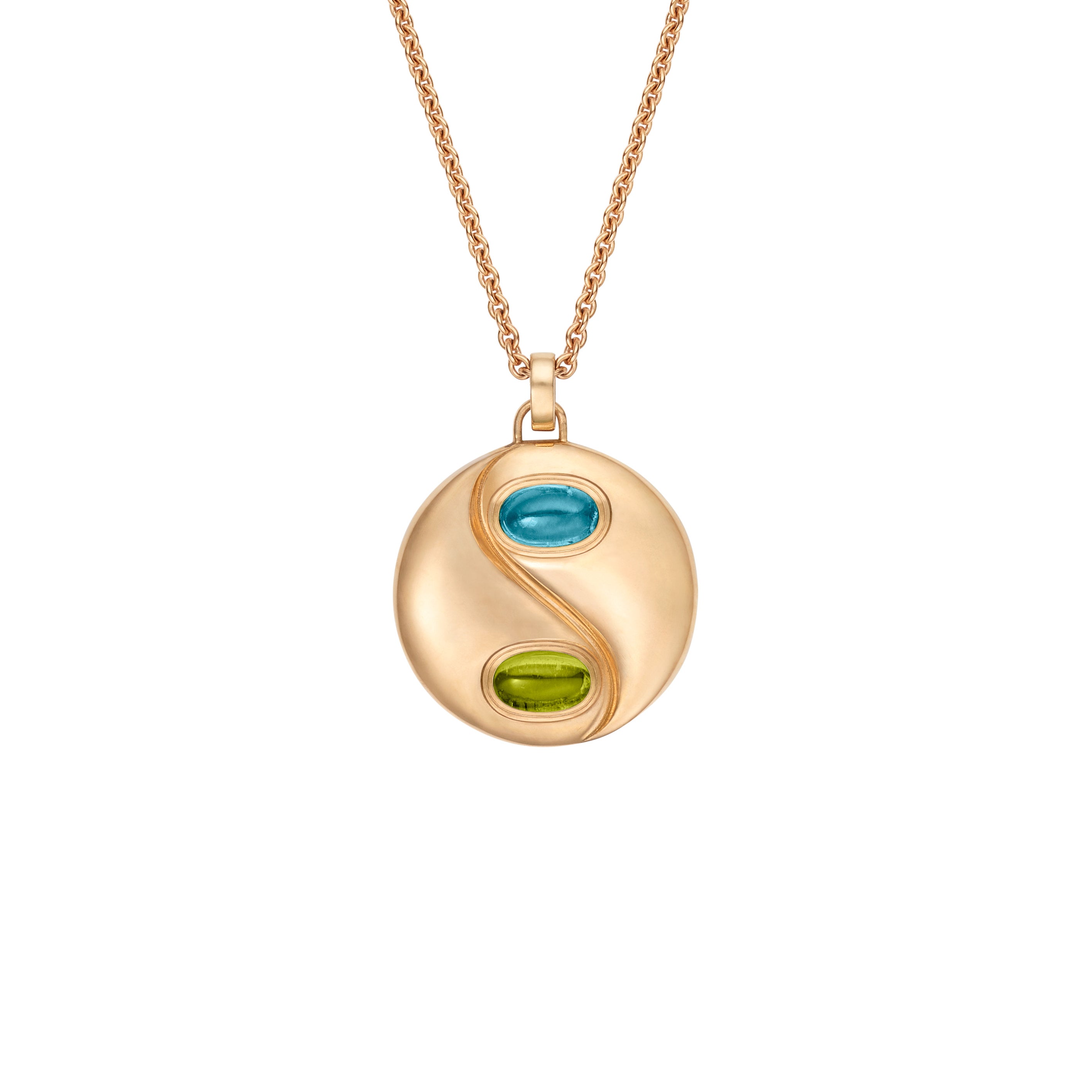 Pendant Beatrice Hope (London Topaz and Peridot)