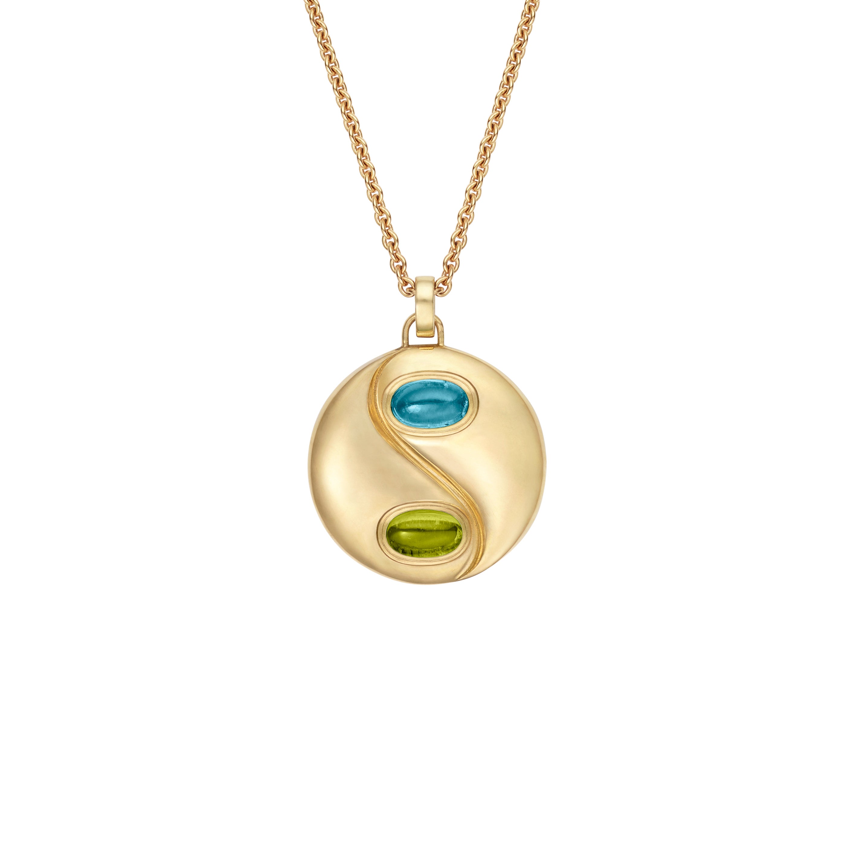 Pendant Beatrice Hope (London Topaz and Peridot)