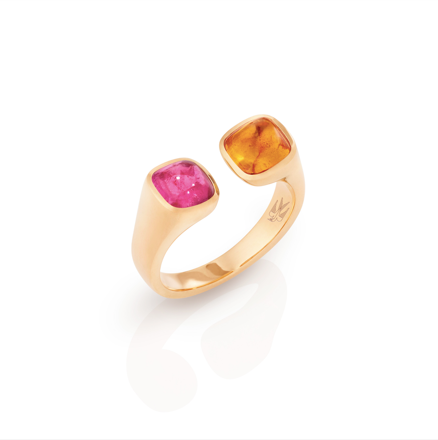 Isabelle Harmony (Tourmaline pink and Mandarin Garnet)