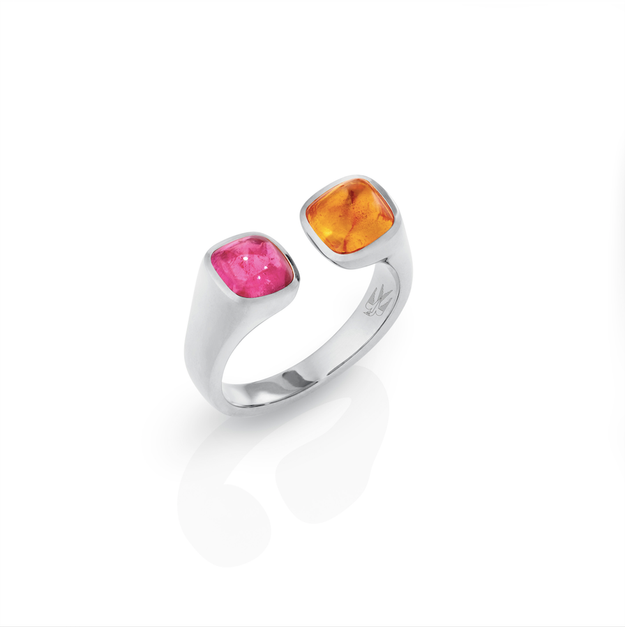 Isabelle Harmony (Tourmaline pink and Mandarin Garnet)