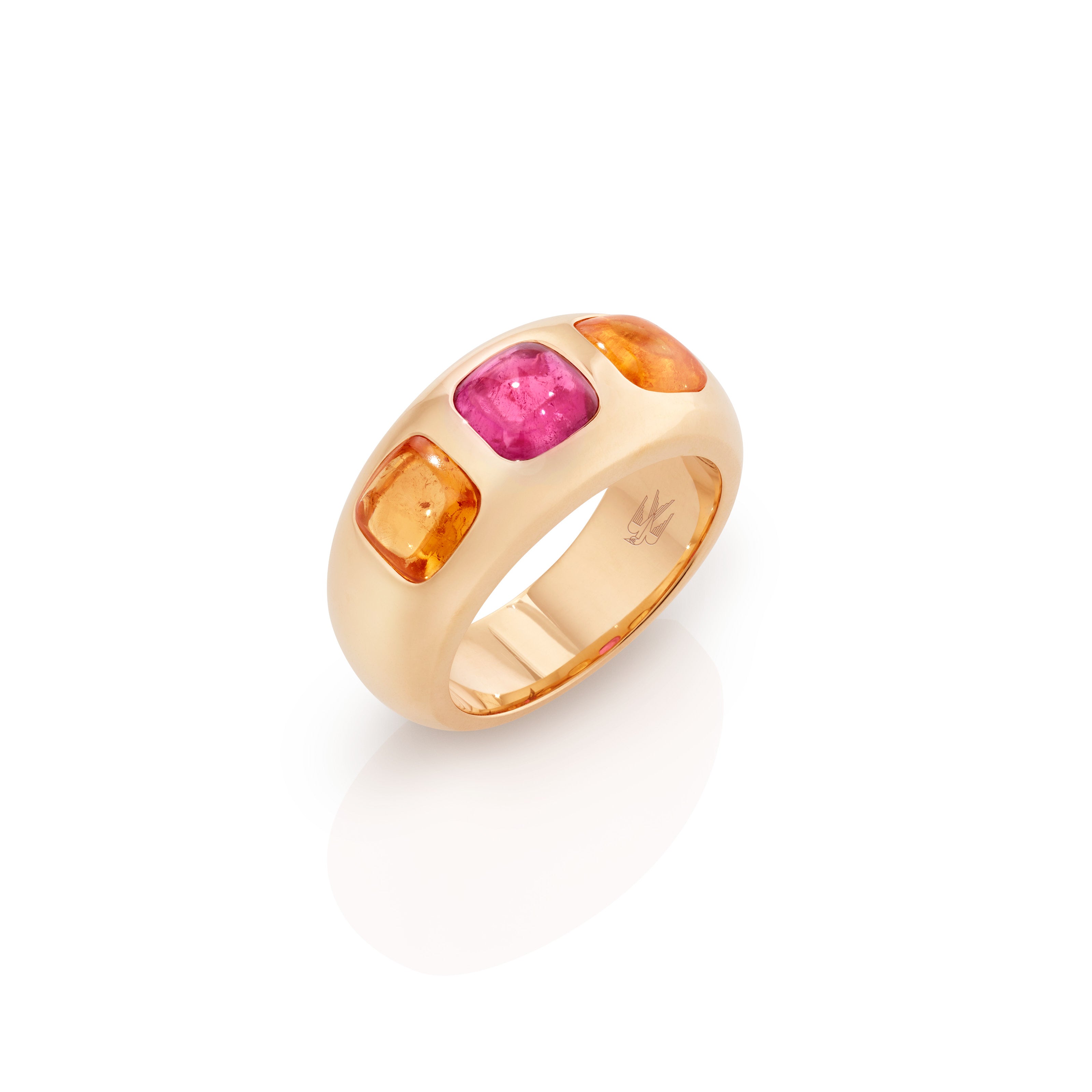 Mathilda Harmony (Tourmaline pink and Mandarin Garnet)