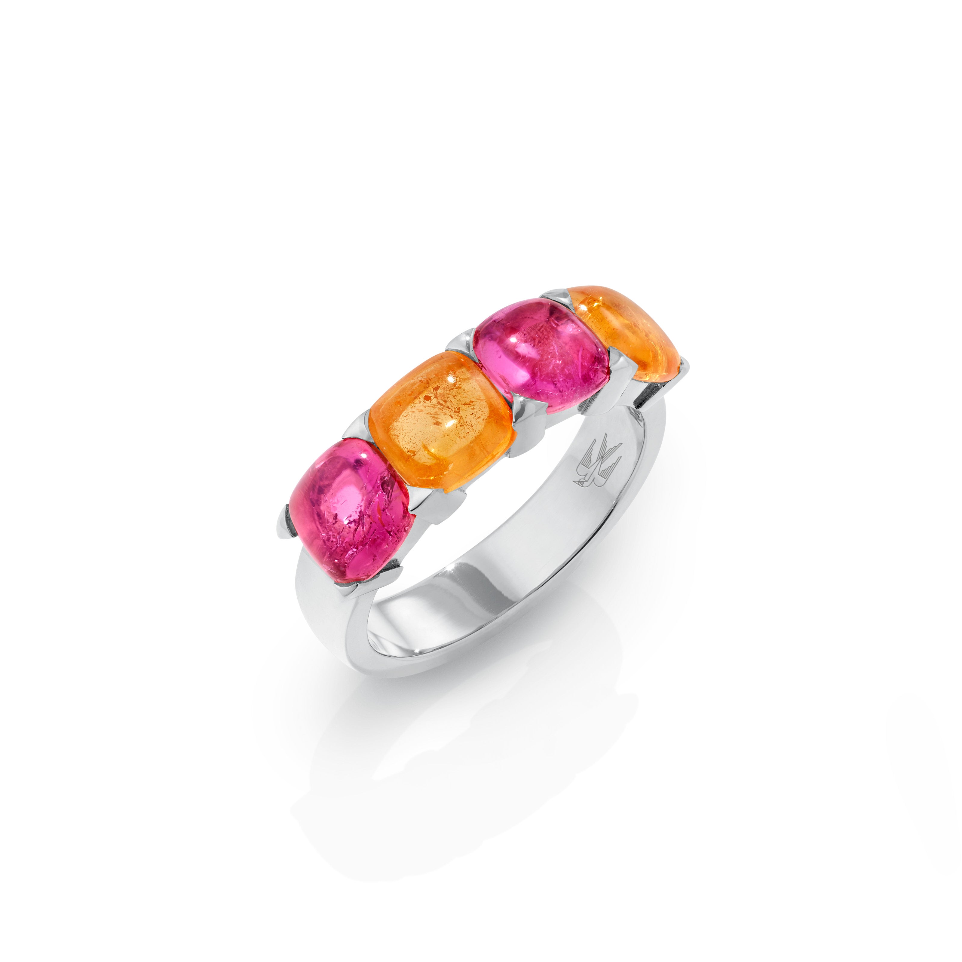 Florence Harmony (Turmalin Pink und Mandarin Granat)