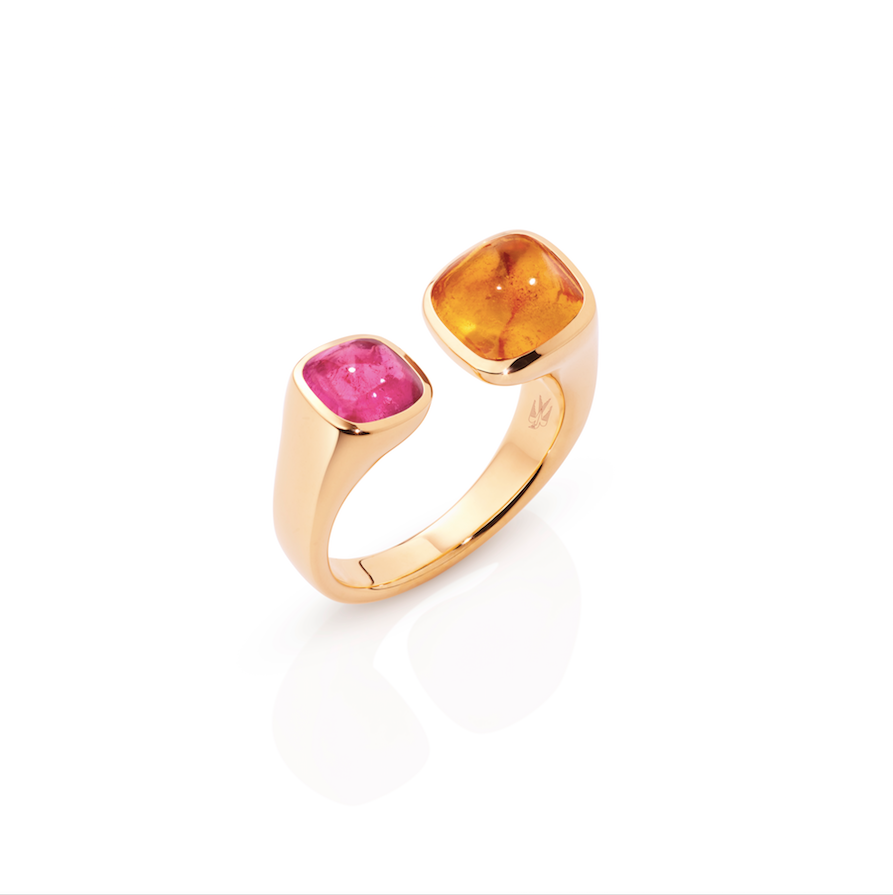 Anna Harmony (Tourmaline Pink and Mandarin Garnet)