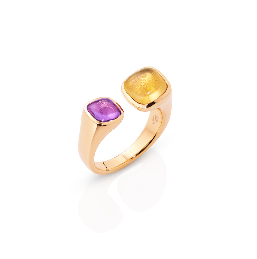Anna Grace (Amethyst and Citrine) Rose Gold