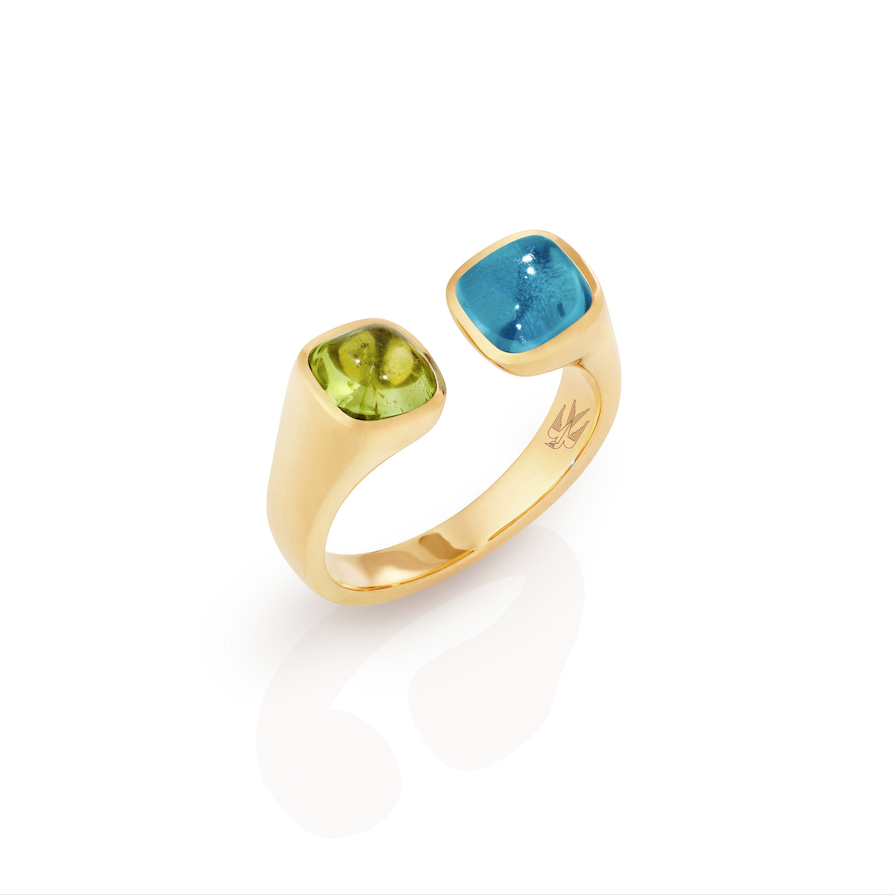 Isabelle Hope (Topaz and Peridot) Yellow Gold