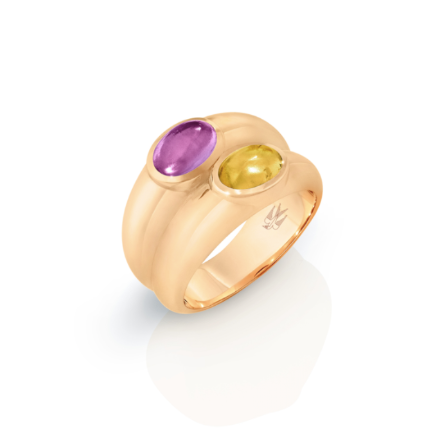 Charles Grace (Amethyst and Citrine) Rose Gold