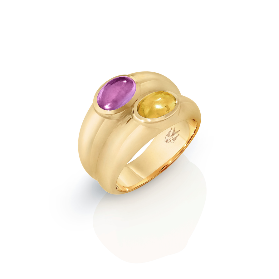 Charles Grace (Amethyst and Citrine) Yellow Gold