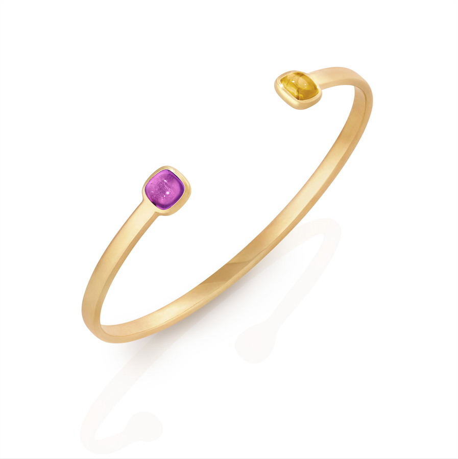 Theresa Grace (Amethyst and Citrine) Yellow Gold