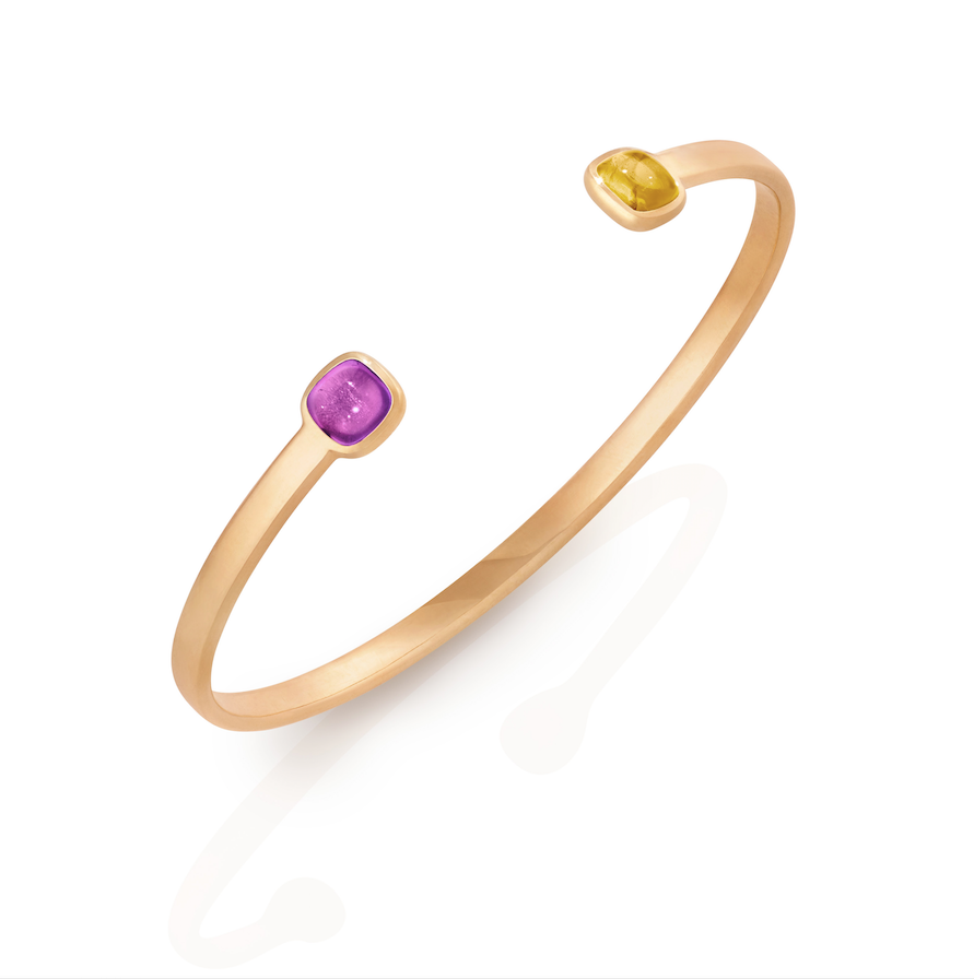 Theresa Grace (Amethyst and Citrine) Rose Gold