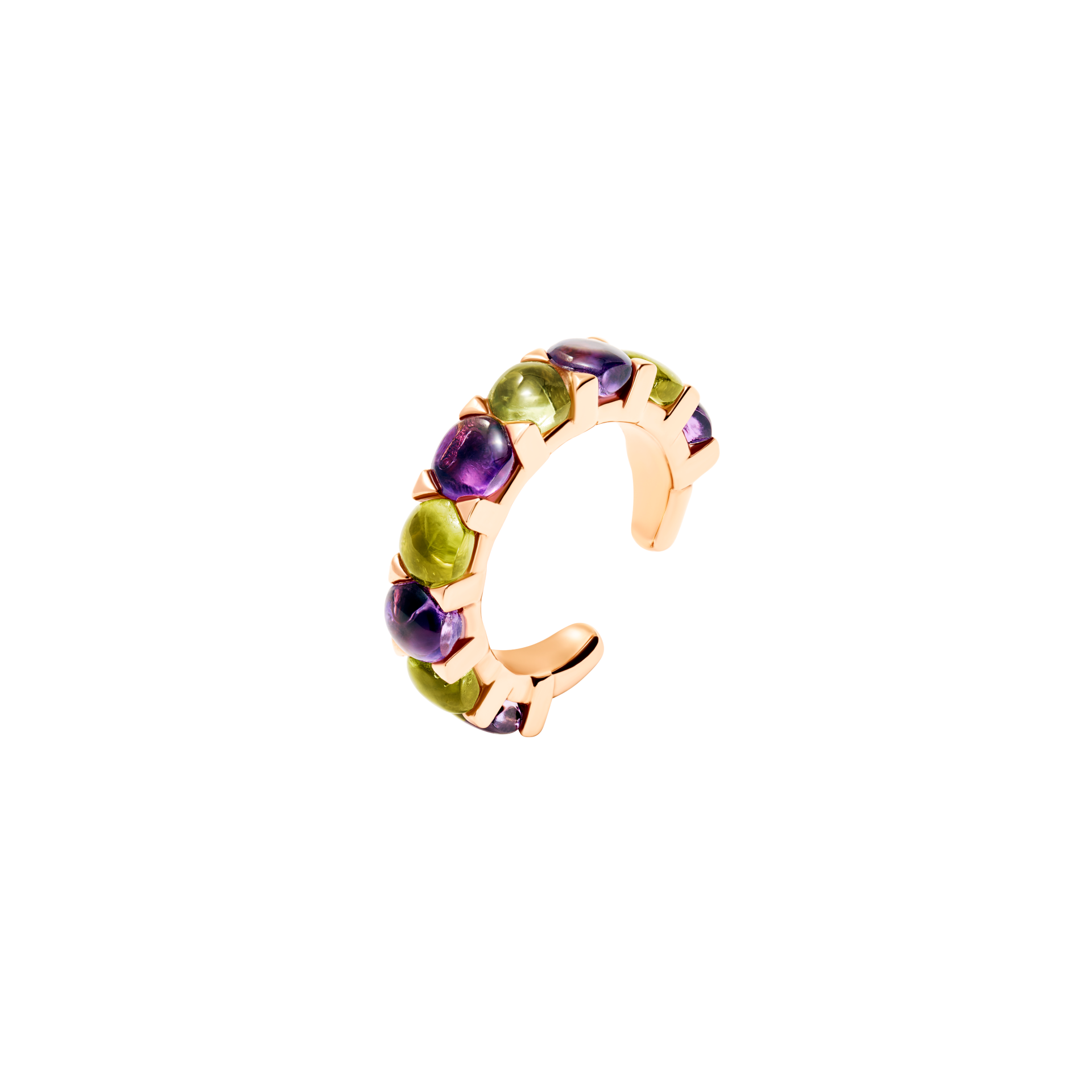 Ear Cuff Lulu Peridot und Amethyst