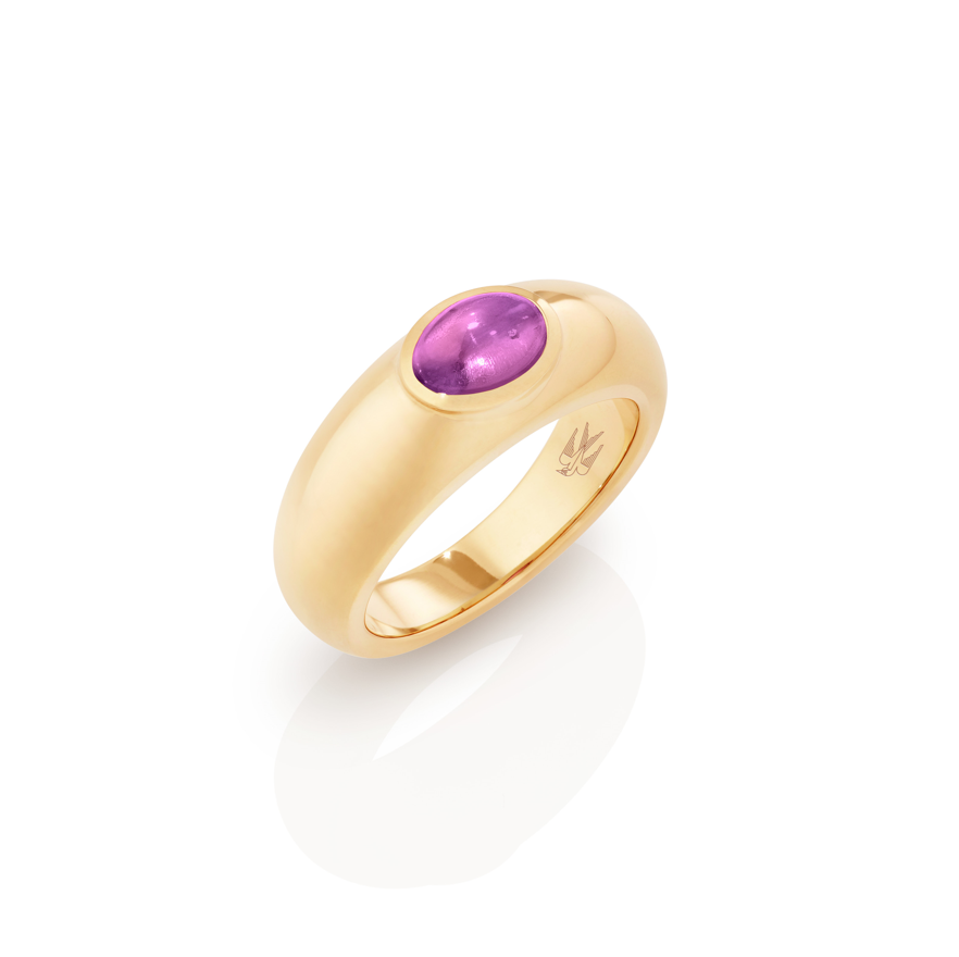 Lily Amethyst Yellow Gold
